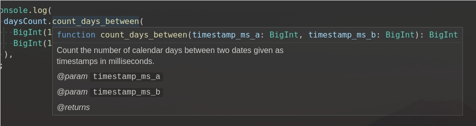 Type definitions from Rust